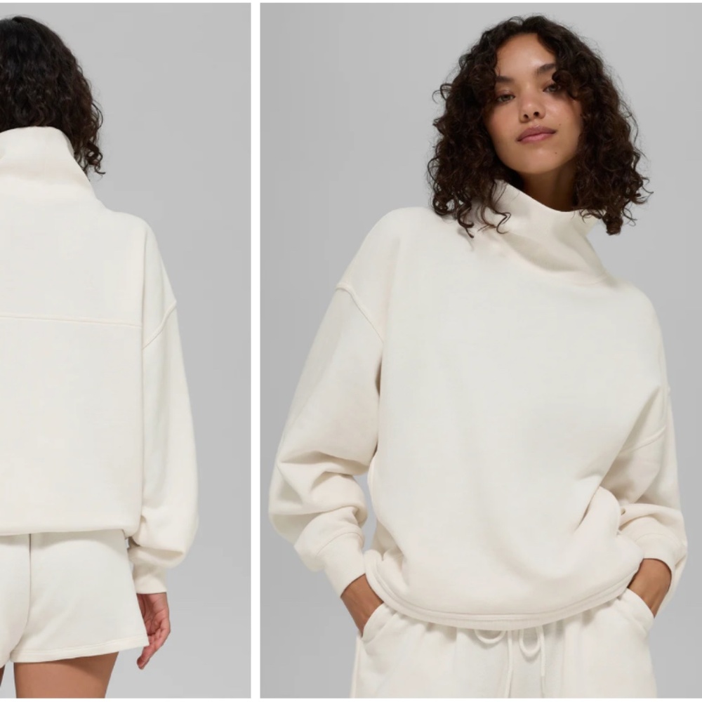 ALO Hazy Mock Neck Pullover - NWT